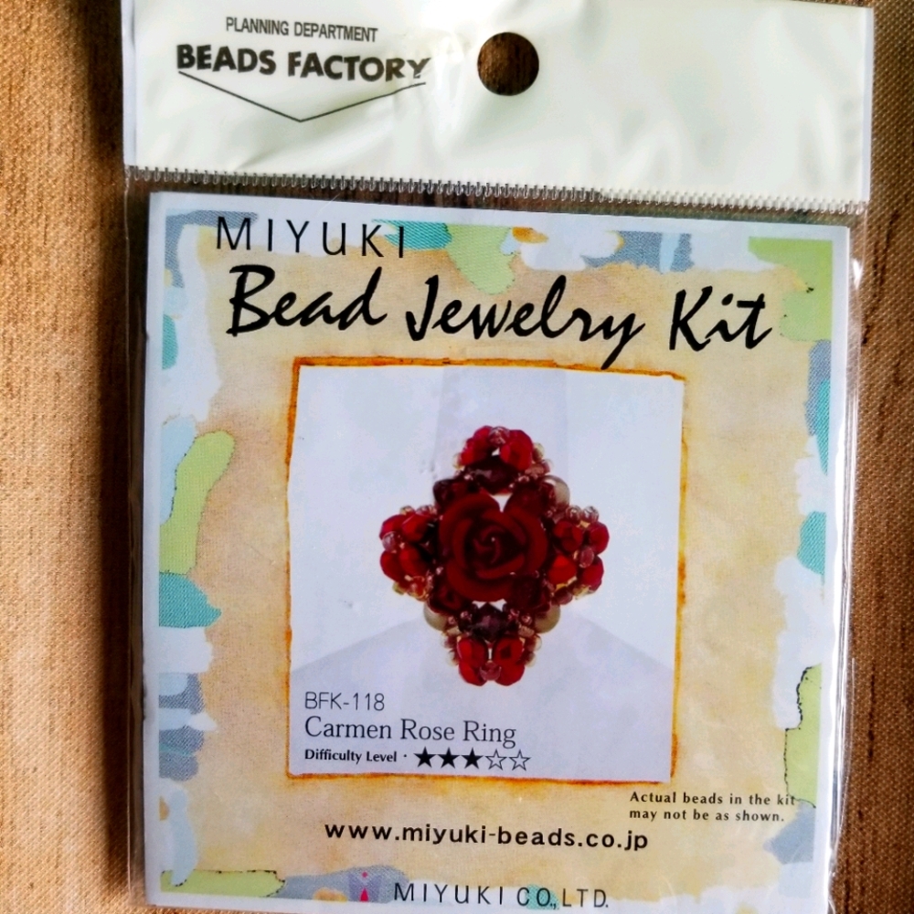 Miyuki Beading Jewelry Kit Rose Ring